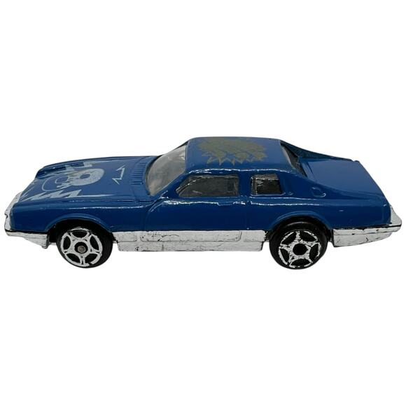 Custom Blue Die-Cast Muscle Car with Graphics – Vintage Style - Picture 6 of 8